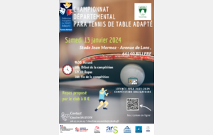 J2 Championnat Départemental Para Tennis de Table Adapté - Pau
