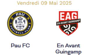 Match Pau Football Club VS Guingamp